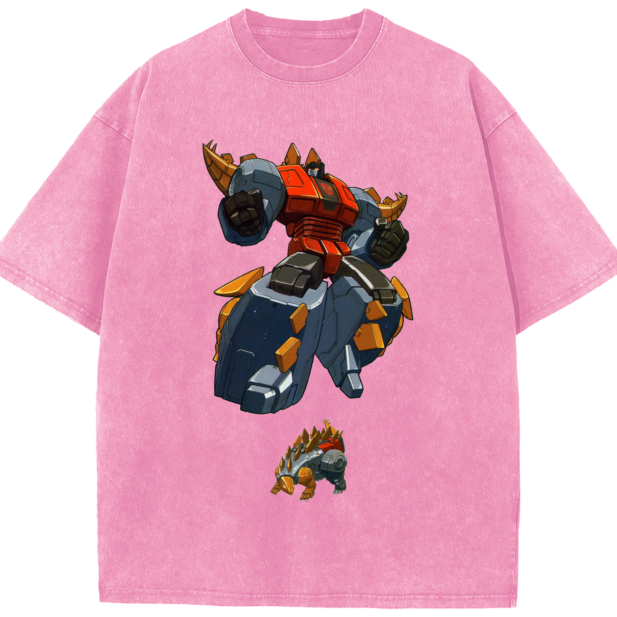 （画像用）  綿100% ヴィンテージ風 半袖Tシャツ（フロントプリント）